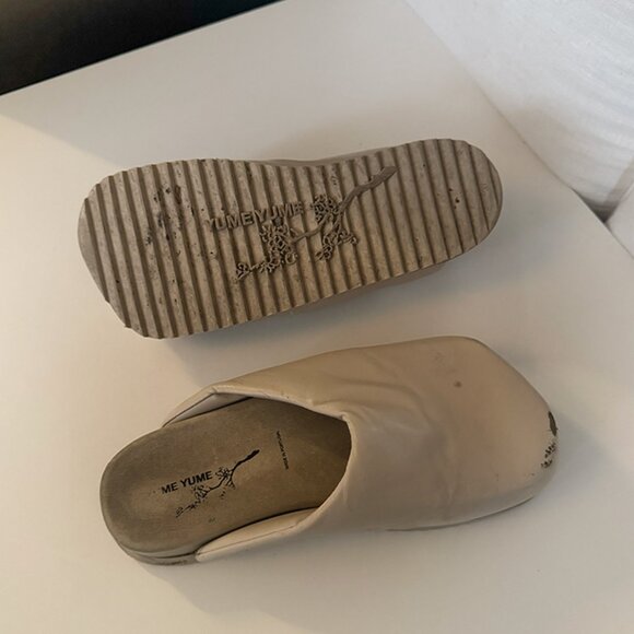 Yume Yume Truck Slide Slippers Mules in Beige - Picture 4 of 5